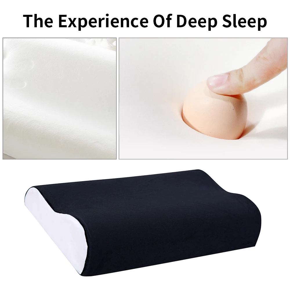 1PCs Foam Memory Pillow Orthopedic Pillow Latex Neck Pillow Fiber Slow Rebound Soft Pillow Massager For Cervical Health Care