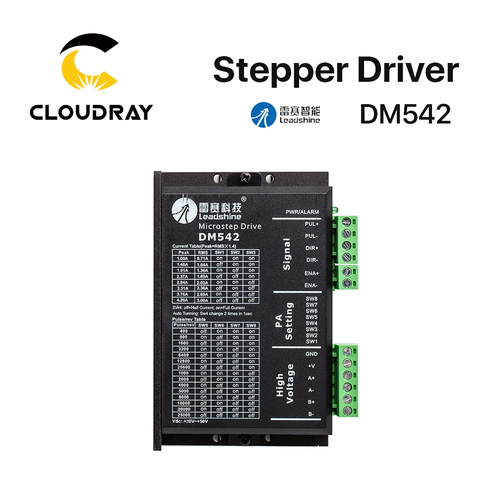 cloudray leadshine 2 fase driver passo dm542 20 50vac 10 42a 01