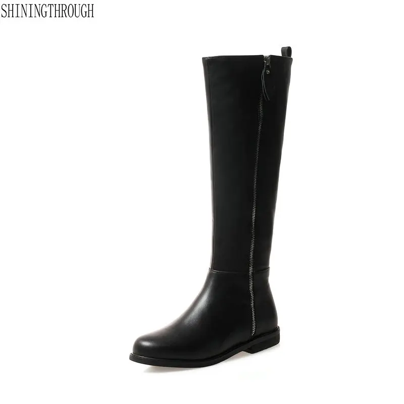 

Brand Women Winter Shoes Genuine Leather Women Winter Boots Women Shoes High Quality Knee High Boots large size 42