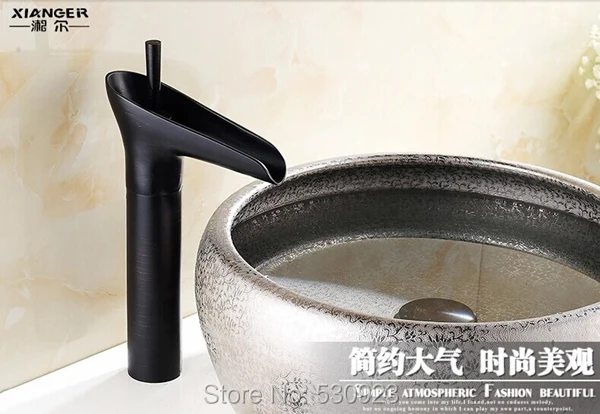 

New US Free Shipping Wholesale And Retail Oil-rubbed Bronze Bathrom Sink Basin Faucet One Handle One Hole Mixer Tap Deck Mounted