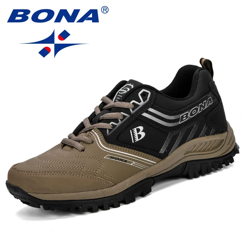 Goede BONA Mannen Loopschoenen Mannen Sportschoenen Atletische Jogging Schoenen Mannelijke Trainers Schoenen Comfortabele Outdoor Sneakers Zapatos De Hombr