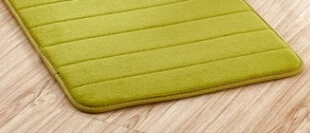 Очень большой Противоскользящий коврик для ванной из пены с эффектом памяти, супер мягкие коврики для ванной, коралловый бархат, нескользящий абсорбирующий большой ковер - Цвет: green