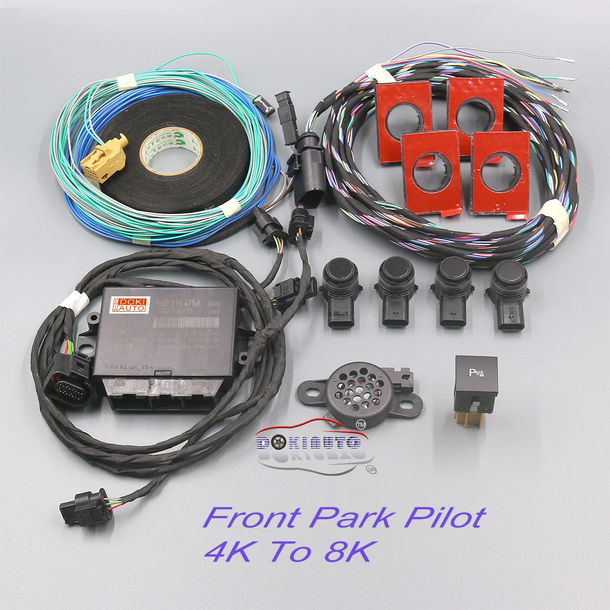 

Front Park Pilot 4K To 8K Parking Sensors OPS Kit For VW Jetta MK5 MK6 Golf 5/6 Touran