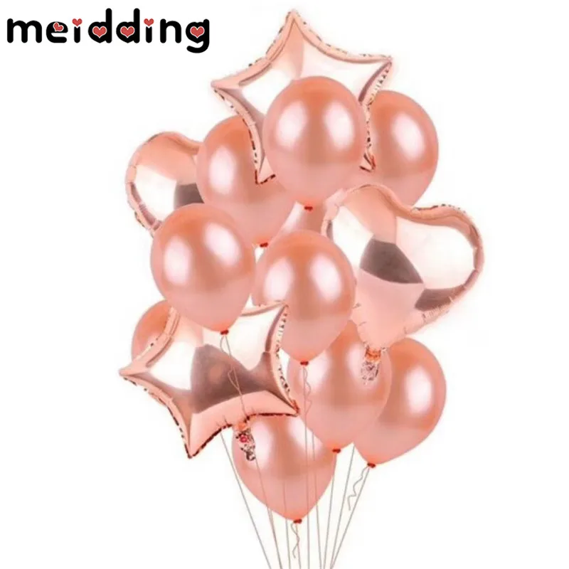 MEIDDING С Днем Рождения Фольга из розового золота воздушный шар воздушные шары Свадебный декор 30/40/50th день рождения принадлежности для юбилейной вечеринки