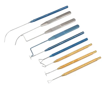 

Double-fold Eyelid Simulator Instrument Designer Eye Eyelid Curved Probe Simulator 1pcs