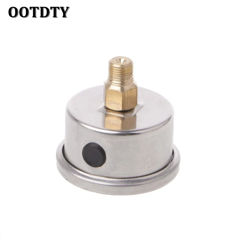 OOTDTY регулятор давления топлива Манометр 0-160 фунтов/кв. дюйм/бар жидкость заливка хром датчик мазута