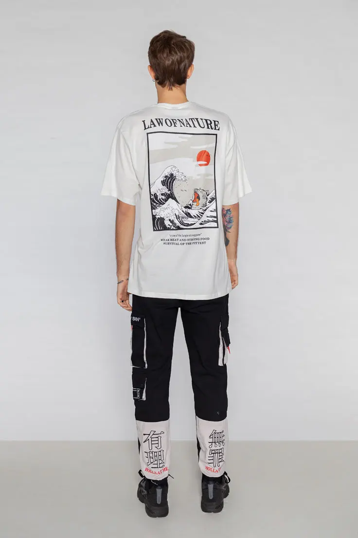 Japanese Embroidery Ukiyo Cat Tshirts 4