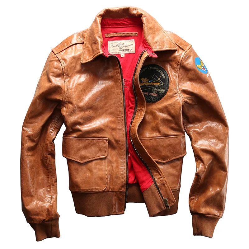 A2 Air Force Avirex fly куртка из натуральной кожи мужская куртка-бомбер из натуральной коровьей кожи мужская мотоциклетная кожаная куртка