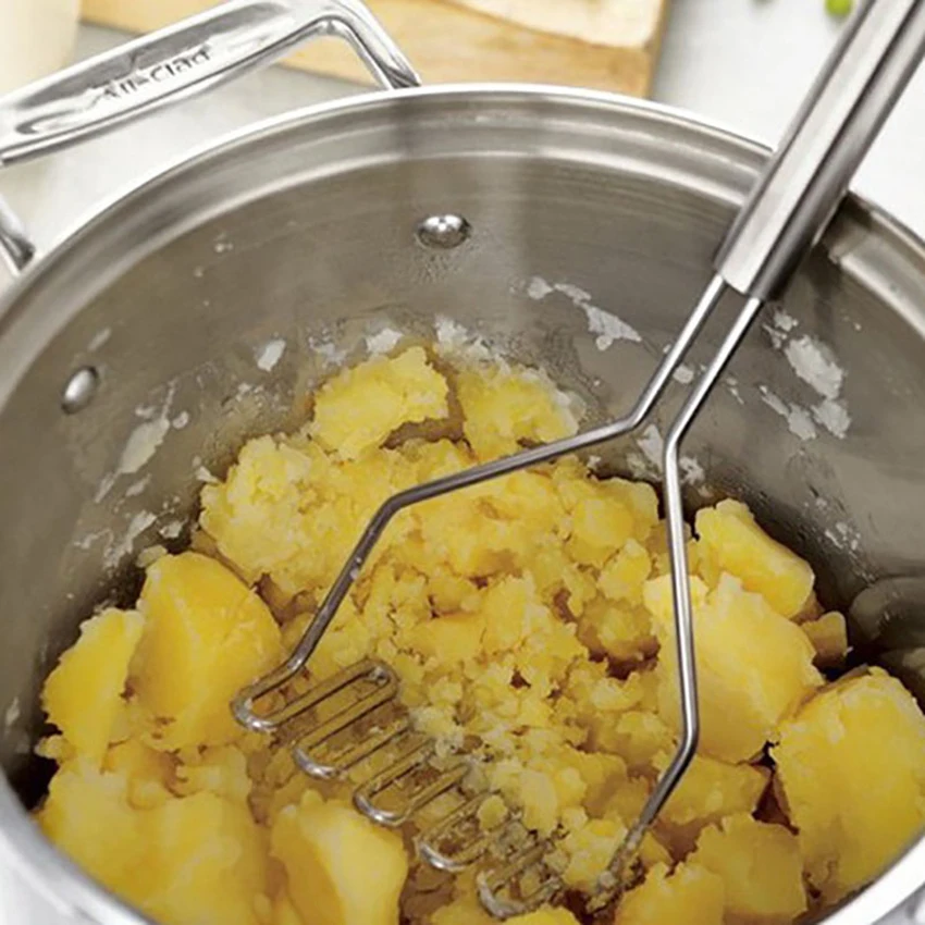Нержавеющая сталь картофелечистка ручной инструмент Картофелечистка металлическая проволока посуда для пюре для бобов, авокадо, яйцо, банан, помидор