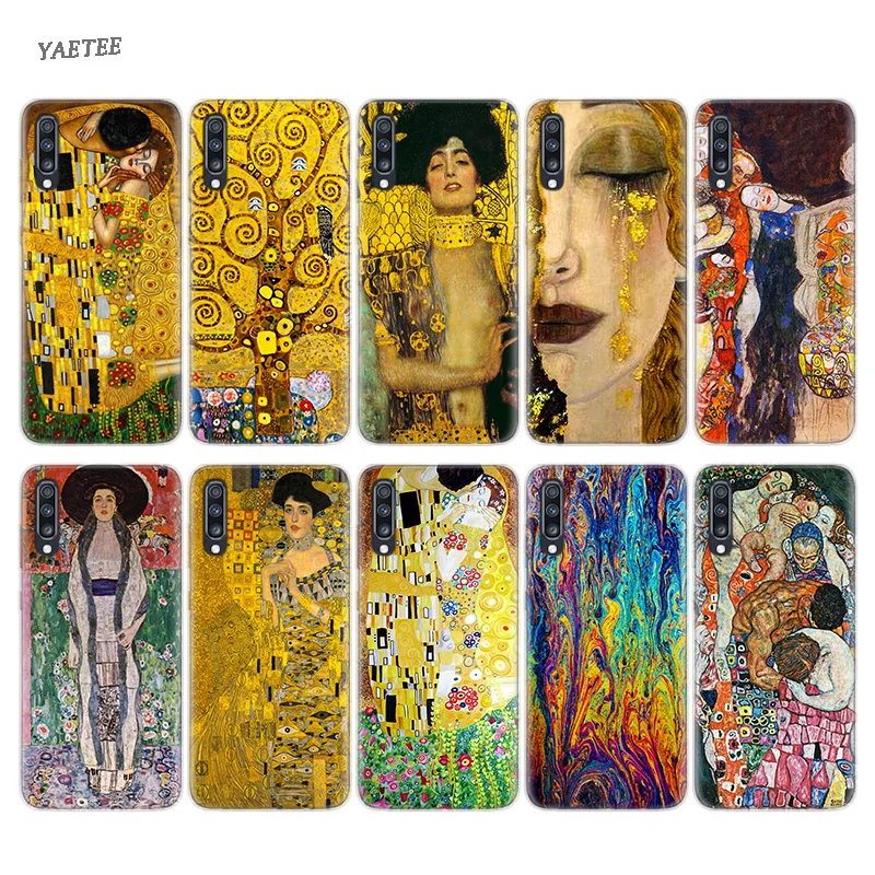 

Kiss by Gustav Klimt Fitted Back Case For Samsung Galaxy S10 Plus S10E A50 A30 A70 S10Plus A20E M30 M20 M10 A20 A40 A10 Cover