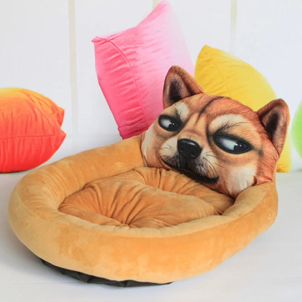 Животное Кошка Собака Кровать Животное Мультфильм Образный Конура для собаки Диван зима теплый Кот дом чехол для телефона с изображением собаки щенок пещера 1 шт