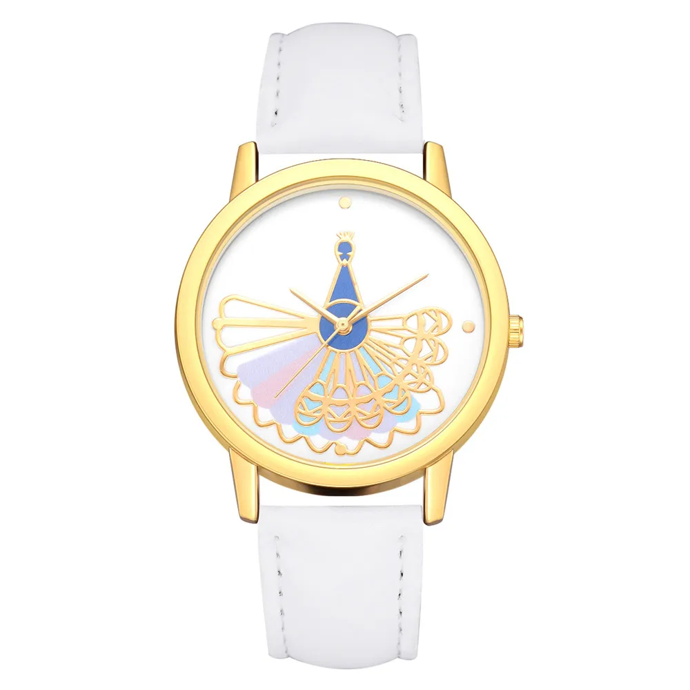 2018 модные кожаные пояса браслет часы кварцевые часы Для женщин Наручные часы Для женщин платья Relogio Feminino Relojes mujer