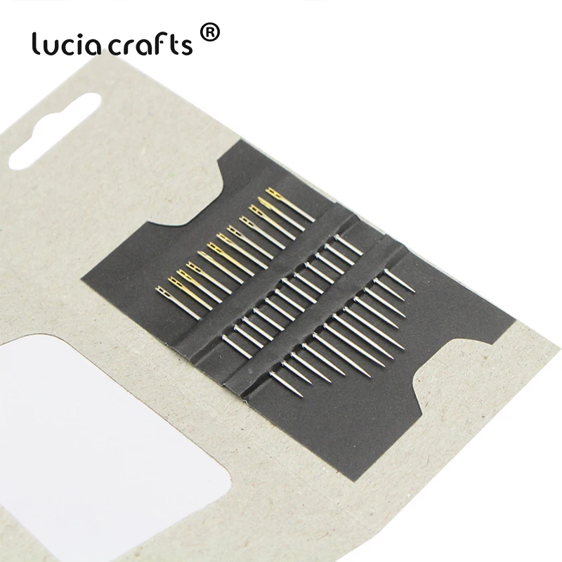 

Lucia crafts 12pcs Self-Threading Hand Sewing Needles Sewing Pins Set DIY Crafts Household Sewing Tools Accessories J0128