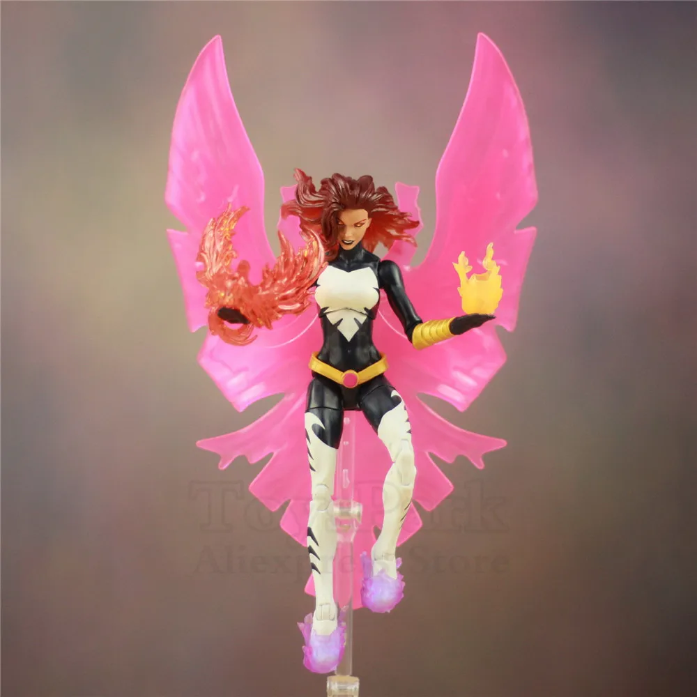 Marvel Legends X men Темный Феникс Жан серый 6 &quotфигурка пожарная птица огненные шары