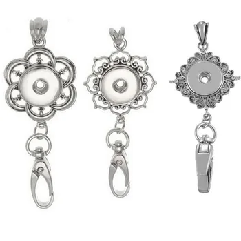 

12pcs/lot 18mm Snap Button Pendant Necklace Lanyard For MP3/4 Cell Phone Key Chain Neck Lanyard ID Holder Fit 18mm Snap Button