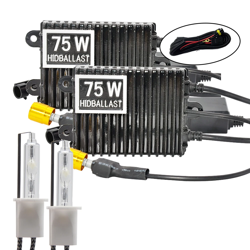 TPTOB 75 W балласт HID ксеноновая лампочка 12 V H1 H3 H7 H11 9005 9006 4300 k 5000 k 6000 k 8000 k Авто Xeno фар лампа