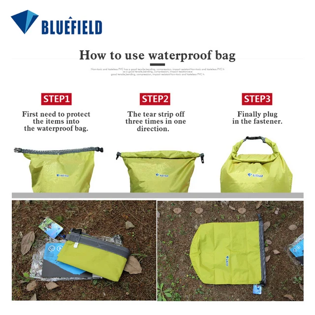 Portable 40L Swimming Bag Outdoor Kayaking Storage Drifting Dry Ultralight Waterproof Rafting Bag