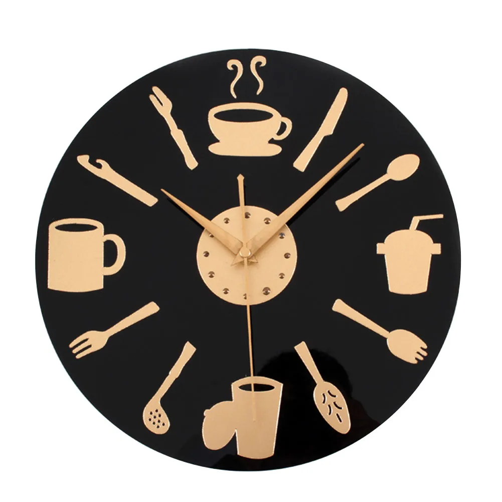 12 inch Creative Kitchen Wall Clock Knife & Fork Spoon Wall Watch