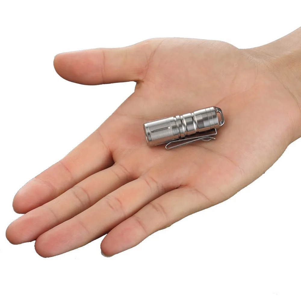 Jetbeam MINI 1 супер мощный и перезаряжаемый светодиодный фонарик Cree титановый брелок