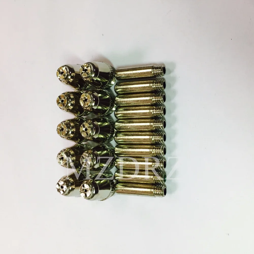 

SG55 AG60 20Pcs Consumables KIT Electrodes Sheild Cups TIPS Spacer Guide for Plasma Cutter Welder Torch 20PK