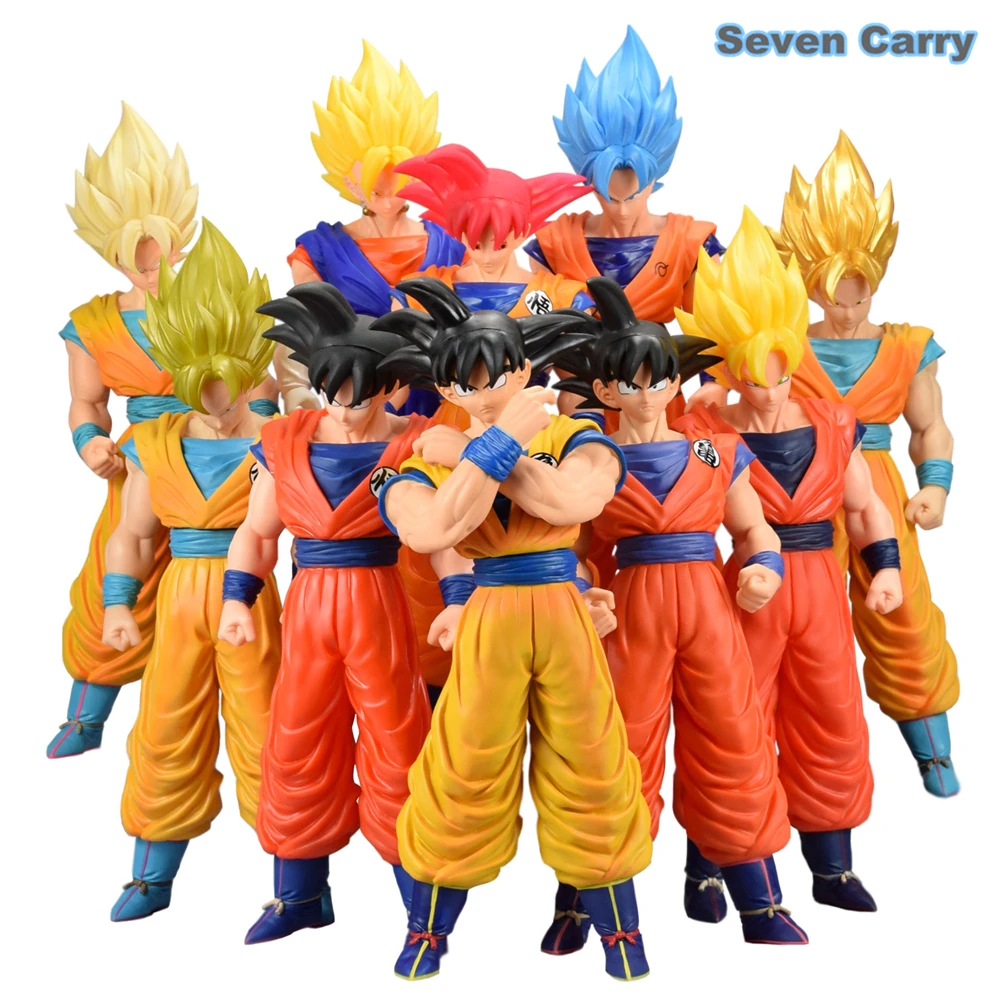 Anime Dragon Ball Z goku action figure toys PVC Large 43CM Super Saiyan goku classic kids toys ...