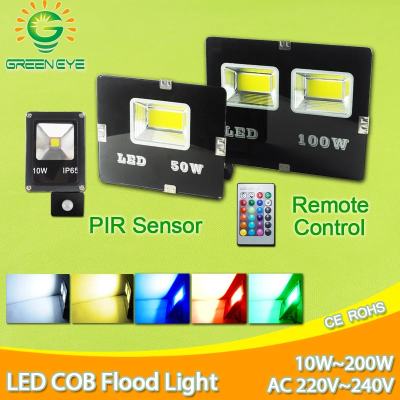 

LED Flood Light 200W 150W 100W 50W 30W 10W led light outdoor Wall Washer lamp IP65 Waterproof Garden AC 220V 110V RGB Lighting