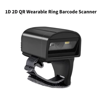 

Eyoyo 2D Wearable Ring Barcode Scanner Portable 3-in-1 Bar Code Reader, Image 1D QR Scanner PDF417 Data Matrix for IOS Android