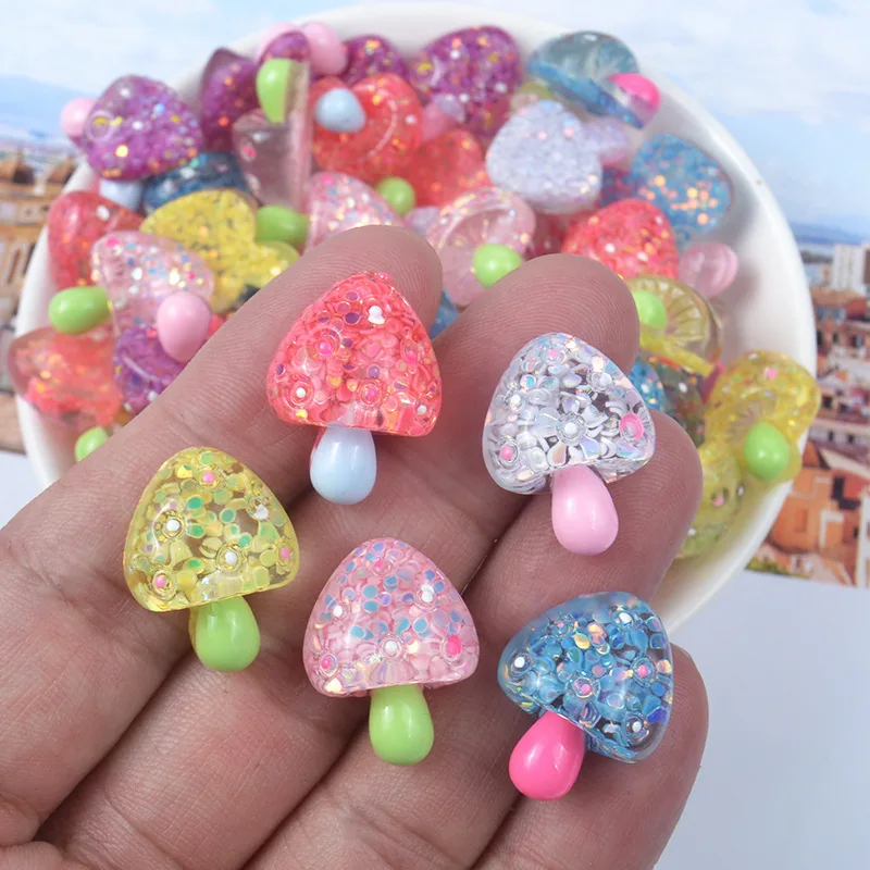 

Addition Slime Supplies Accessories Sequin Mushroom Decoration for Charm Lizun Slime Filler Slime Kids Toys Decoration Gift E