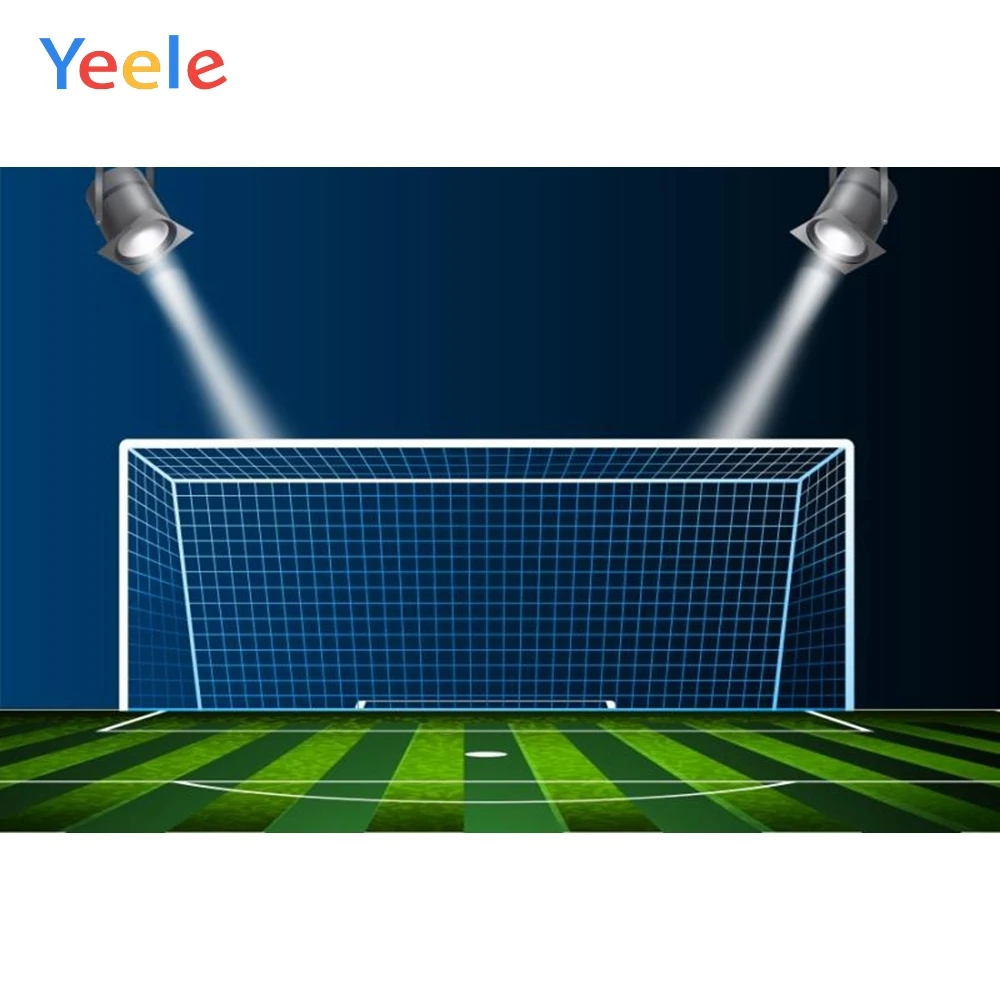 

Yeele Cartoon Football Playground Backdrops Children Photography Background Customized Photographic Backdrop For Photo Studio