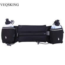 Ультралегкий гидратационный пояс для бега на открытом воздухе, спортивный пояс для бега, поясная сумка для бега, аксессуары для спортзала с 2 бутылочками