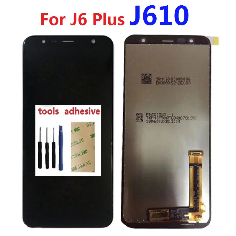 Cena Do Samsung Galaxy J6 Plus J610 + 2018 J610F SM J610FN J610FN DS wyświetlacz LCD ekran dotykowy Digitizer montaż czujnika