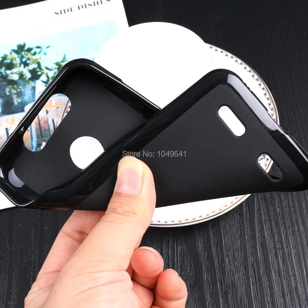 ZTE1311_2_High Quality Pudding Anti Skid Soft Silicone TPU Protection Case for ZTE Blade V8 Lite