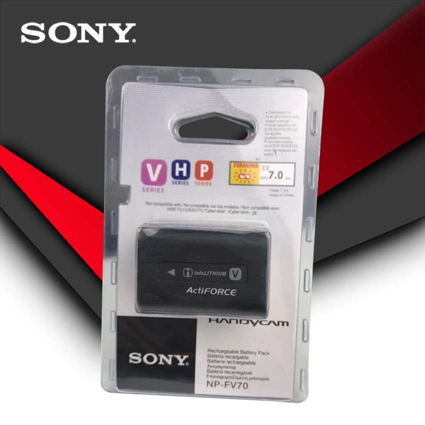 Sony оригинальный NP-FV70 NP FV70 Аккумулятор для камеры HDR-CX230 HDR-CX150E CX300 | Электроника