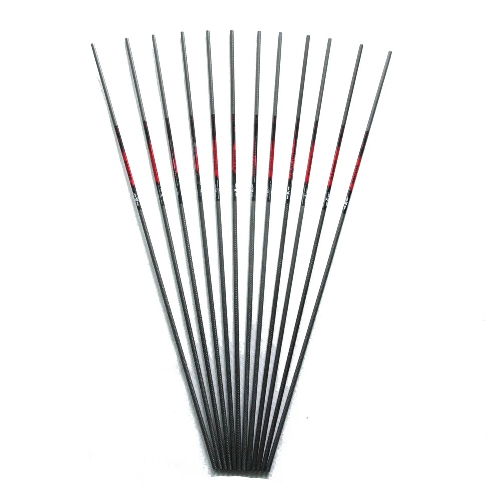 30" Pure Carbon Arrow Shafts 3K Cloth Bow Archery Shaft for compound