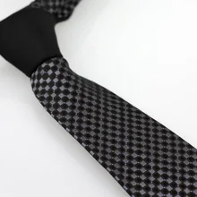 YIBEI COACHELLA галстуки черный Узел контрастный Серый Черный Пледы в клетку тонкий галстук деловой ГАЛСТУК Праздничная рубашка ручной работы Галстуки