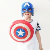 Super Hero Avenger LED LIGHT Music Captain America Shield Party Costume Kid Toy Halloween