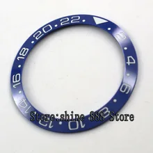 38 мм Parnis синий керамический ободок вставка для 40 мм GMT мужские часы B2