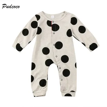 

Baby Romper Newborn Infant Baby Boy Girl Long Sleeve Polka Dot Cotton Clothes Toddler Kids Rompers Jumpsuit Outfits
