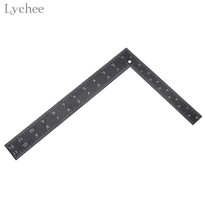 Линейка Lychee с прямым углом 1 шт. инструмент сделай сам для шитья кожи ручной