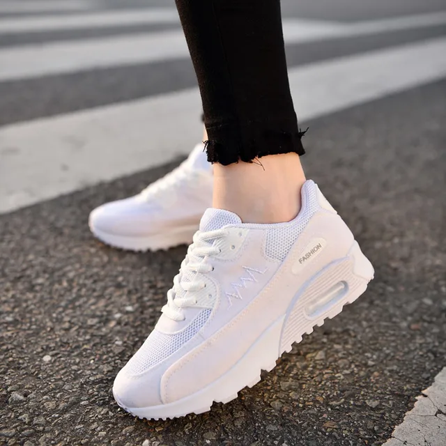 comfortable white sneakers