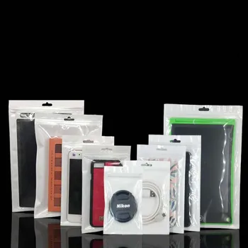 

Wholesale 500pcs/Lot White Transparent Self Seal Zipper Plastic Poly Bags Clear Jewelry Zip Lock Bags Retail Packing Bags&pouch