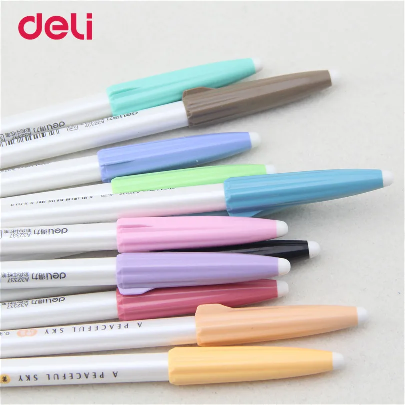 Deli 12 Pcs Set Color Gel Pen  writing stationery  