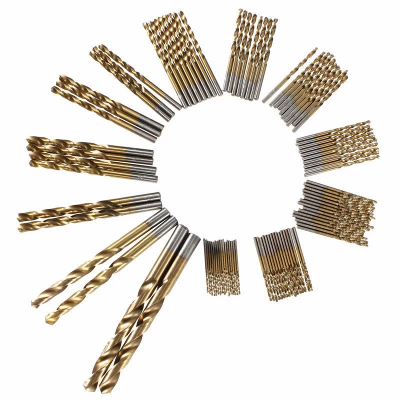 3mm - 10mm Titanium Coated Manual Twist Drill Set HSS High Speed Steel Drill Bit Set Tool for Metal Woodworking Brocas 3mm - 10mm Titanium Coated Manual Twist Drill Set HSS High Speed Steel Drill Bit Set Tool for Metal Woodworking Brocas