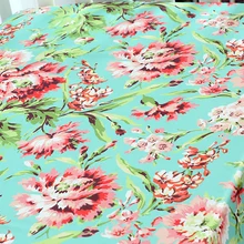 Детские Цветочные простыни для кроватки для девочек, матрасы для кроватей, подходит для стандартной кроватки 28*52*9 дюймов(Aqua Flower