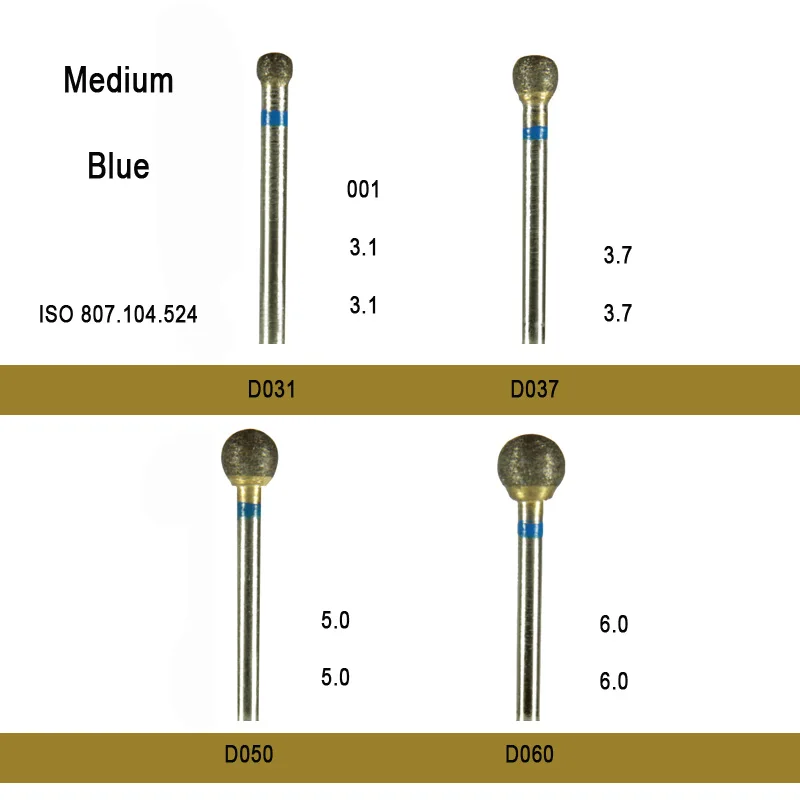 10 шт. Стоматологическая дрель средней зернистости синий hp Алмазные Боры для лаборатории полный спеченные алмазные боры шлифовальные инструменты