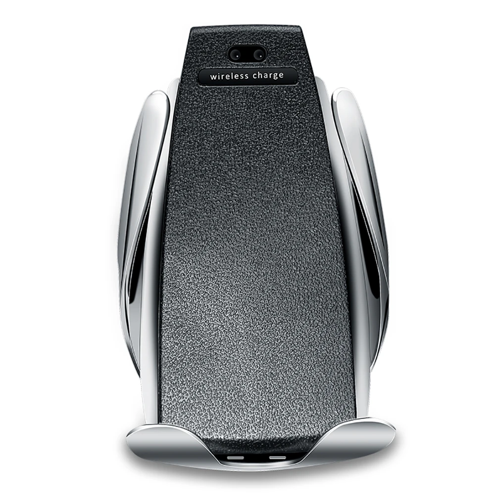 10W Wireless Car Charger S5 Automatic Clamping Fast Charging Phone Holder Mount in Car for iPhone xr Huawei Samsung Smart Phone