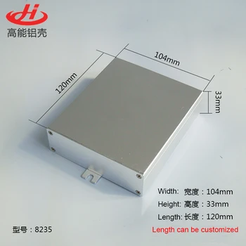

1 piece Power decoder aluminum shell GPS electronic industrial aluminum alloy shell 33(H)x104(W)x120(L) mm 8235