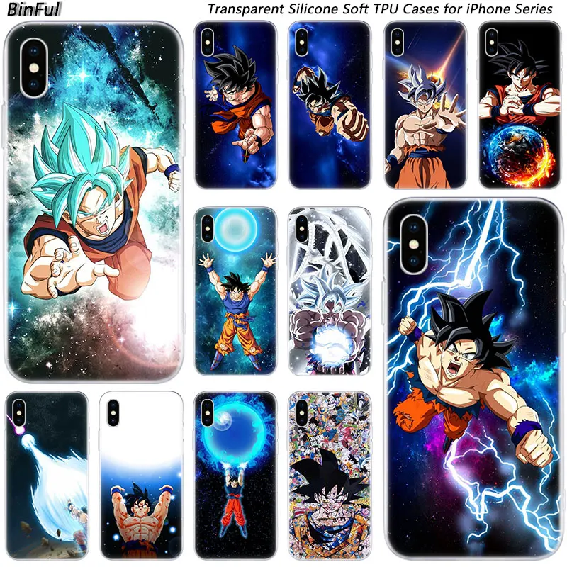 

Dragon Ball Goku Ultra Instinct Silicone Fashion Case for Apple iPhone 11 Pro XS MAX XR X 7 8 Plus 6 6s Plus 5 5C 5S SE Cover