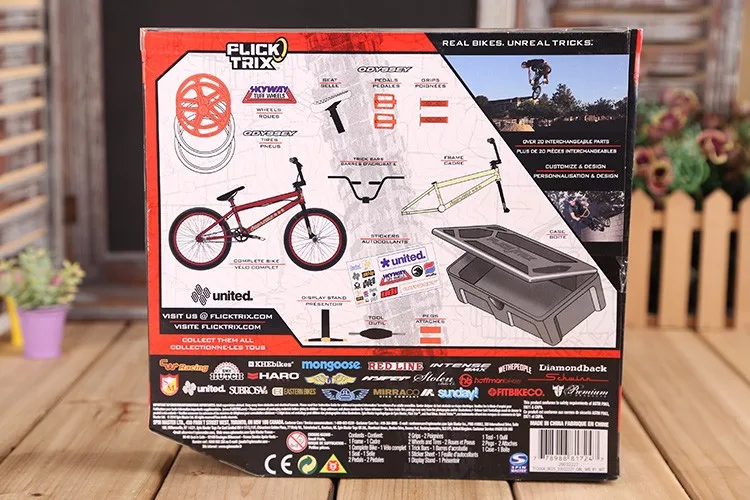 Conjunto com Embalagem de Varejo para Novidade Profissional Mini Dedo Mini-dedo-bmx Bicicletas Brinquedo Crianças 1:50 Bmx 4 para novidade crianças brinquedo