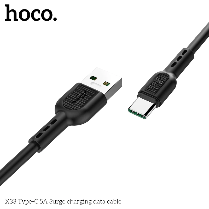 HOCO 5A usb type-C кабель для huawei P30 P20 PRO Супер зарядка USB C кабель для huawei Honor V20 20 V10 100 см